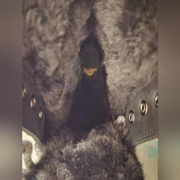 Dr. Martens Womens 1460 Serena Collar Milo faux fur boots New in Box Size 6 - Picture 7 of 16